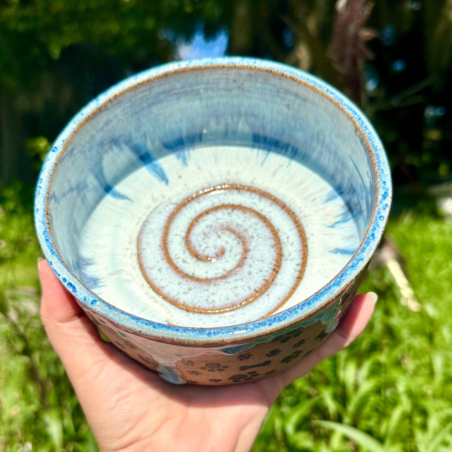 Pearl White Dog Bowl - Pre Order