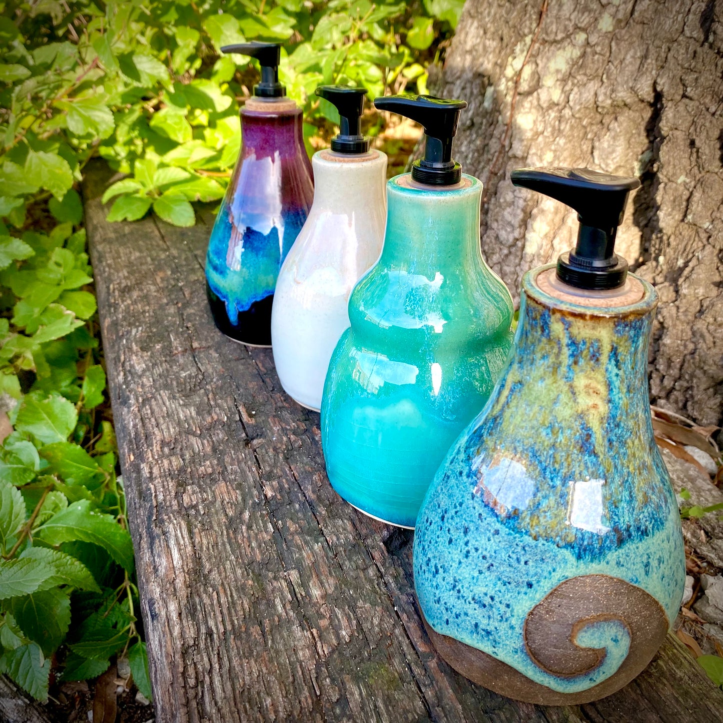 Turquoise Soap Dispenser
