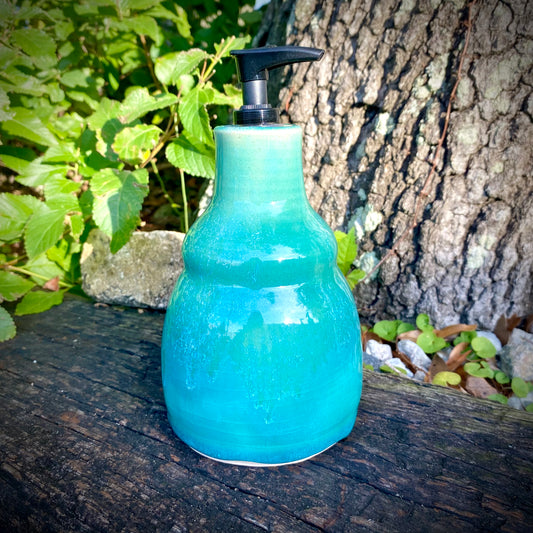 Turquoise Soap Dispenser
