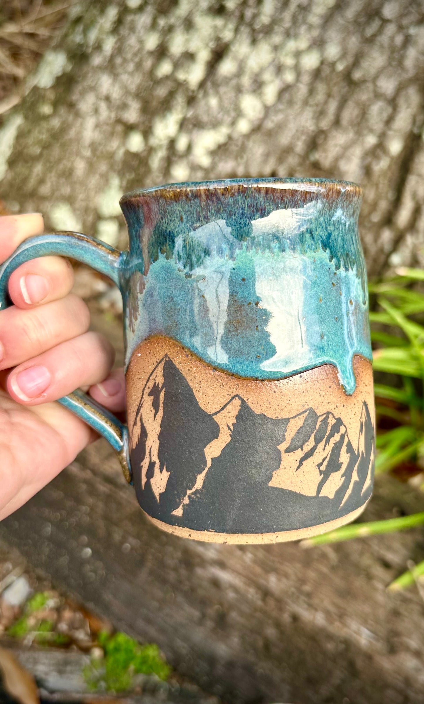 Ancient Turquoise Mountain Mug - Pre Order